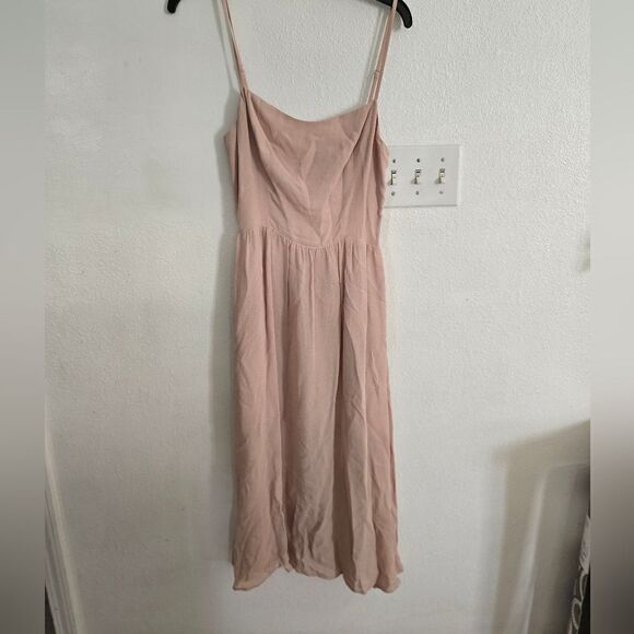 Reformation Rosehip Midi Dress Size 6 in Blush Pink - Picture 8 of 10